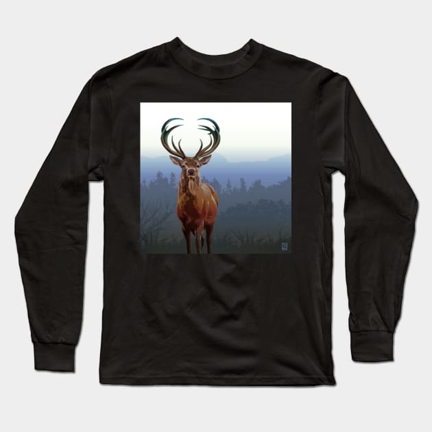 Buck Long Sleeve T-Shirt by HendricksonDraw